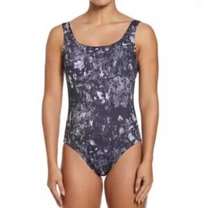Nike Women's Essential U-Back One Piece Swimsuit-Speckled Color
